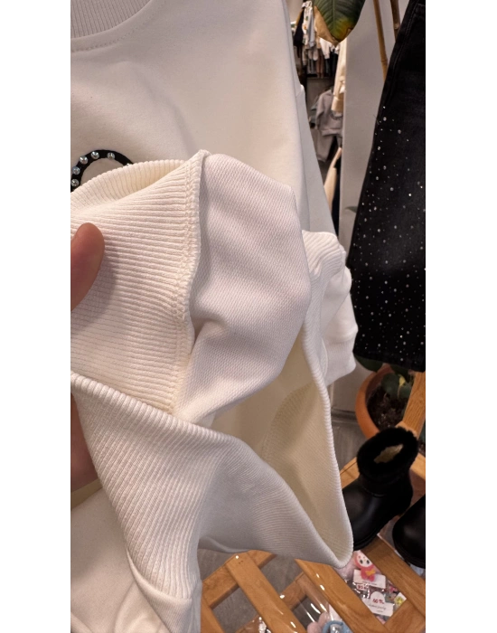 Taşlı Kot Pantolonlu Takım (3-10 yaş)