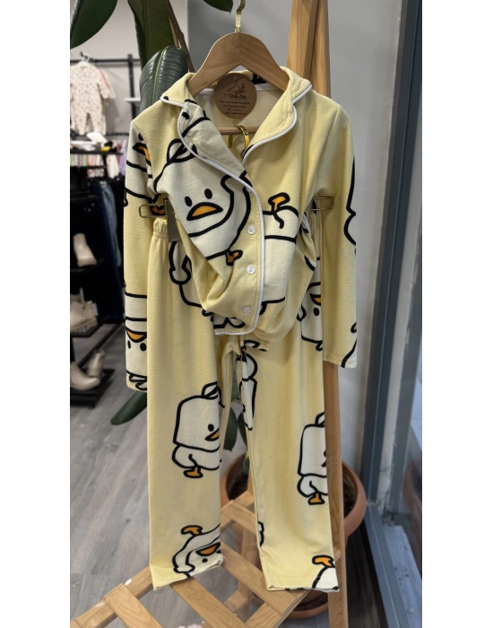 Civcivli Çocuk Pijama Takımı (5-16 yaş)