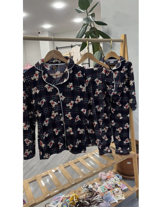 Ayıcıklı Çocuk Pijama Takımı (5-16 yaş)