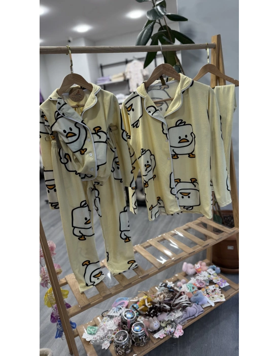 Civcivli Yetişkin Pijama Takımı (M-XXL beden)