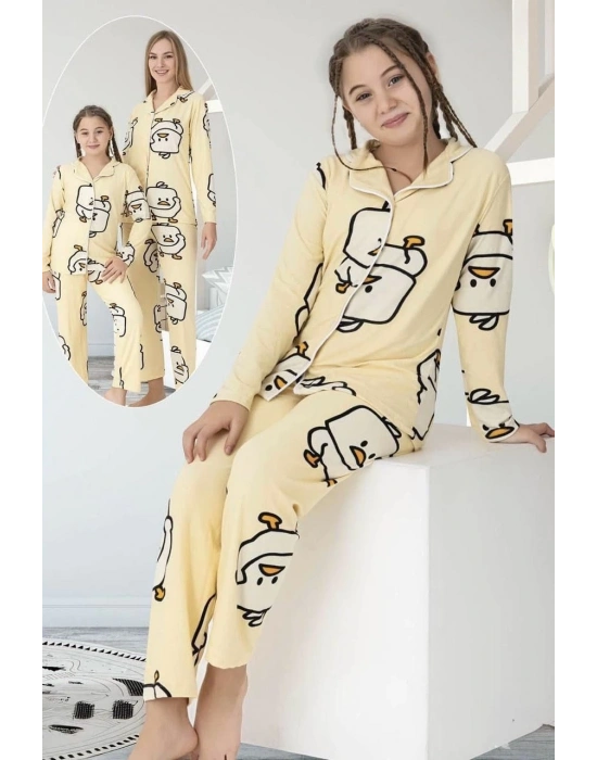 Civcivli Çocuk Pijama Takımı (5-16 yaş)