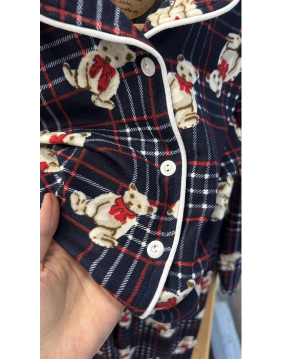 Ayıcıklı Yetişkin Pijama Takımı (M-XXL beden)