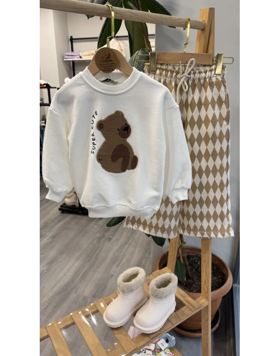 Ayıcıklı Unisex Geniş Paçalı Takım (2-8 yaş)