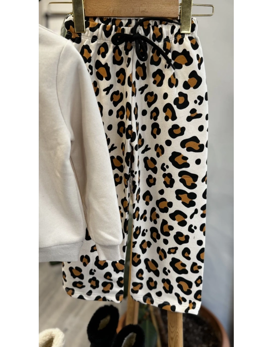 Stitch Leopar Geniş Paçalı Takım (2-8 yaş)