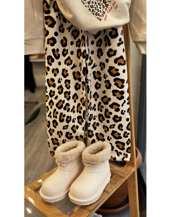 Stitch Leopar Geniş Paçalı Takım (2-8 yaş)