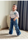 Yıldızlı Oversize Tişörtlü Kot Takım