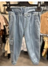 Buz Mavisi Kargo Cep Jean (1-3 yaş)