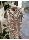 Tavşanlı Uyku Bantlı Pijama Takımı