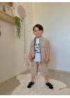 Üçlü Gabardin Kumaş Ceketli Takım