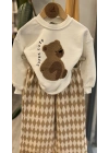 Ayıcıklı Unisex Geniş Paçalı Takım (2-8 yaş)