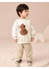 Ayıcıklı Unisex Geniş Paçalı Takım (2-8 yaş)