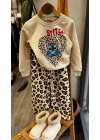 Stitch Leopar Geniş Paçalı Takım (2-8 yaş)