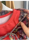 Üçlü Bikini Takımı Nar Çiçeği