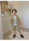 Üçlü Gabardin Ceketli Takım