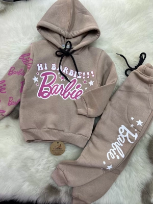 Kapüşonlu Barbie Eşofman Takımı