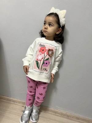 Örgü Detaylı Taytlı Takım