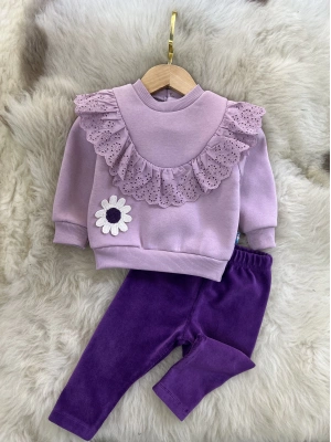 Kadife Taytlı Bebek Takım