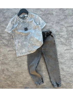 Yıkama Desen Kot Takım 9/10 yaş