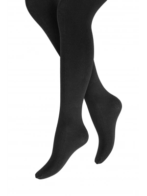 Siyah Bambu Külotlu Çorap (3-12 yaş)