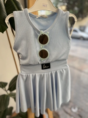 Kendinden Şortlu Mavi Takım