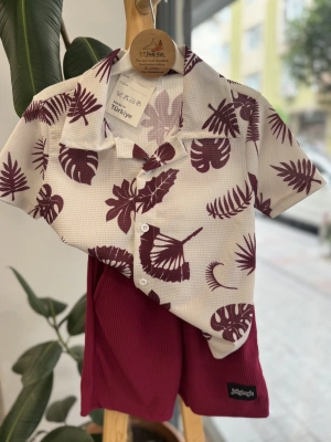 Palmiye Gömlekli Vişne Takım