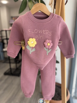 Çiçek Örgülü Takım (6-12 ay)