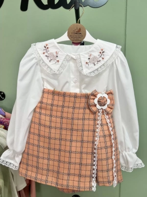 Şifon Gömlekli Şort Etekli Takım