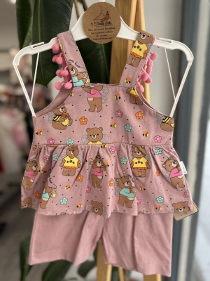 Ayıcıklı Gül Kurusu Takım