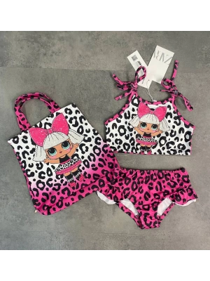 Çantalı Bikini Takım Leopar