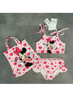 Çantalı Bikini Takım Pembe