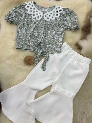 Crop Gömlekli Takım Yeşil