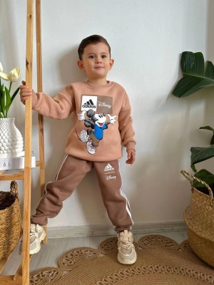 Disney Eşofman Takım Kahve-Krem