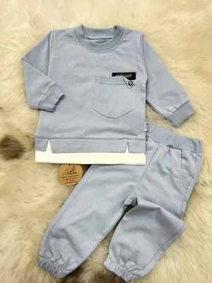 Erkek Mevsimlik Takım Gri