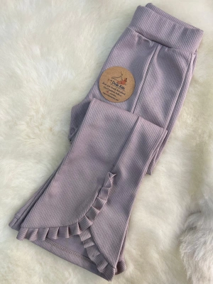 Geniş Paça Tayt Pantolon Sütlü Kahve