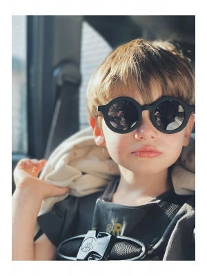 İskandinav 0-10 Yaş Siyah Çocuk Güneş Gözlüğü