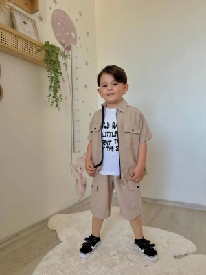 Üçlü Gabardin Kumaş Ceketli Takım