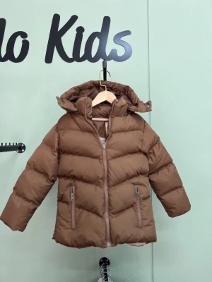 Kapüşonlu Polar Kışlık Mont Taba