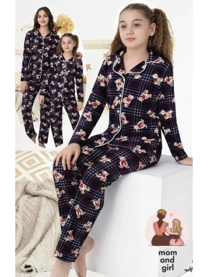 Ayıcıklı Çocuk Pijama Takımı (5-16 yaş)