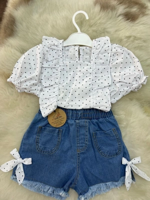 Puantiye Gömlekli Takım