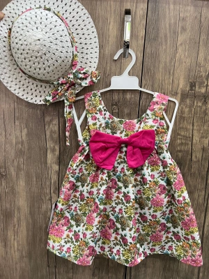 Şapkalı Elbise Fuşya