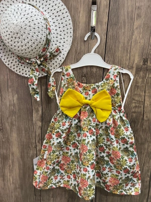 Şapkalı Elbise Sarı