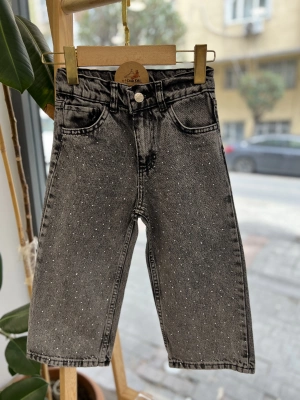 Taşlı Antrasit Jean (3-10 yaş)