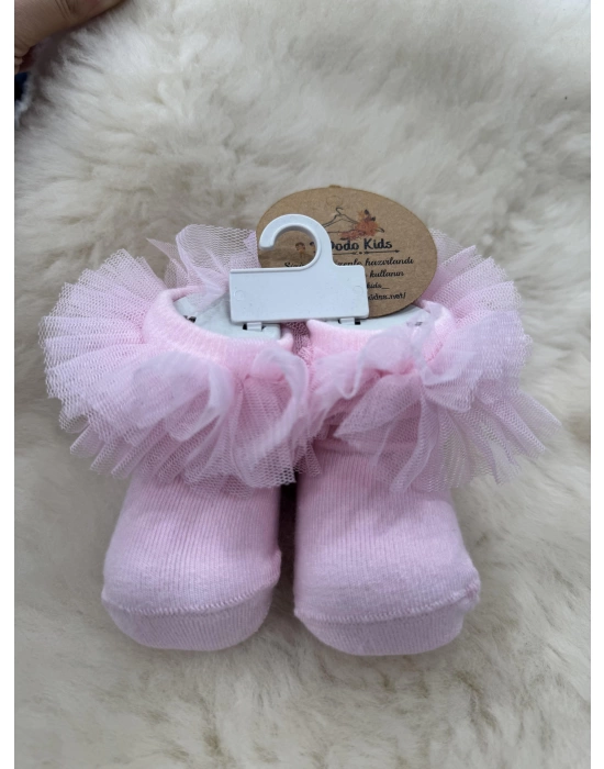 Pembe Tüllü Çorap