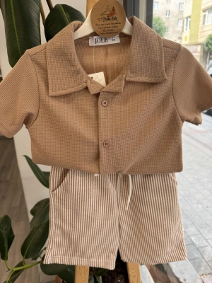 Kahve Çizgili Takım