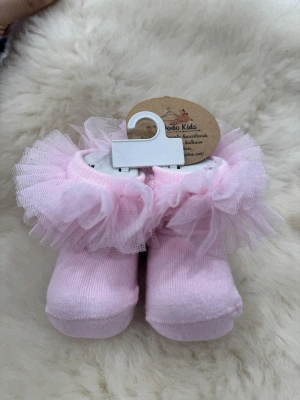 Pembe Tüllü Çorap