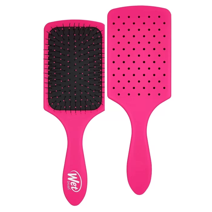 Wet Brush Paddle Detangler Dolaşıklık Açıcı Saç Fırçası Pembe