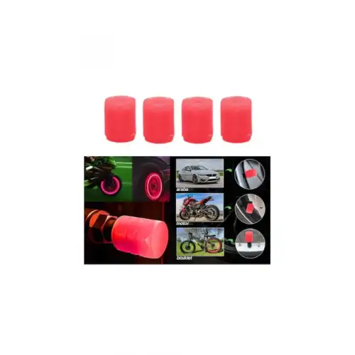 Carub Kırmızı Fosforlu Sibop Kapağı 4 Lü br5531125