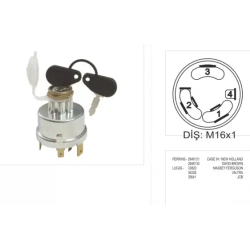 Nesan Kontak Anahtarı Kapaklı Patpat Traktör