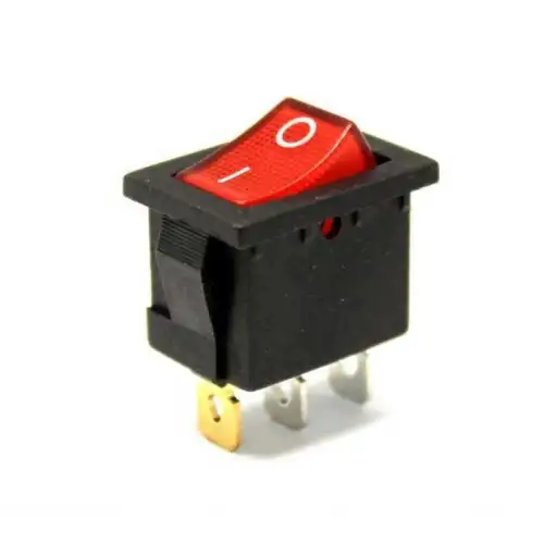 Mini Işıklı Anahtar On Off 3 Fişli