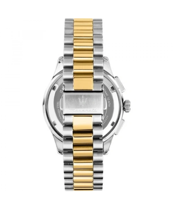 Maserati R8873624003 10 Atm Suya Dayanıklı Quartz Çelik Kordonlu Altın-Metal Erkek Kol Saati